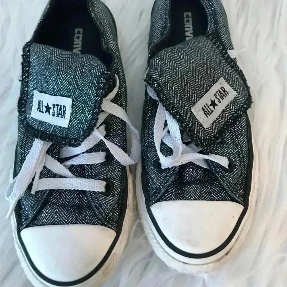 CONVERSE ALL STAR NAVY/SILVER SIZE 13